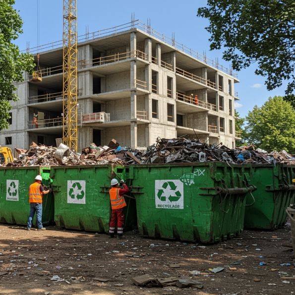 Tri 9 flux déchets de chantier en Gronde avec AT Propreté services